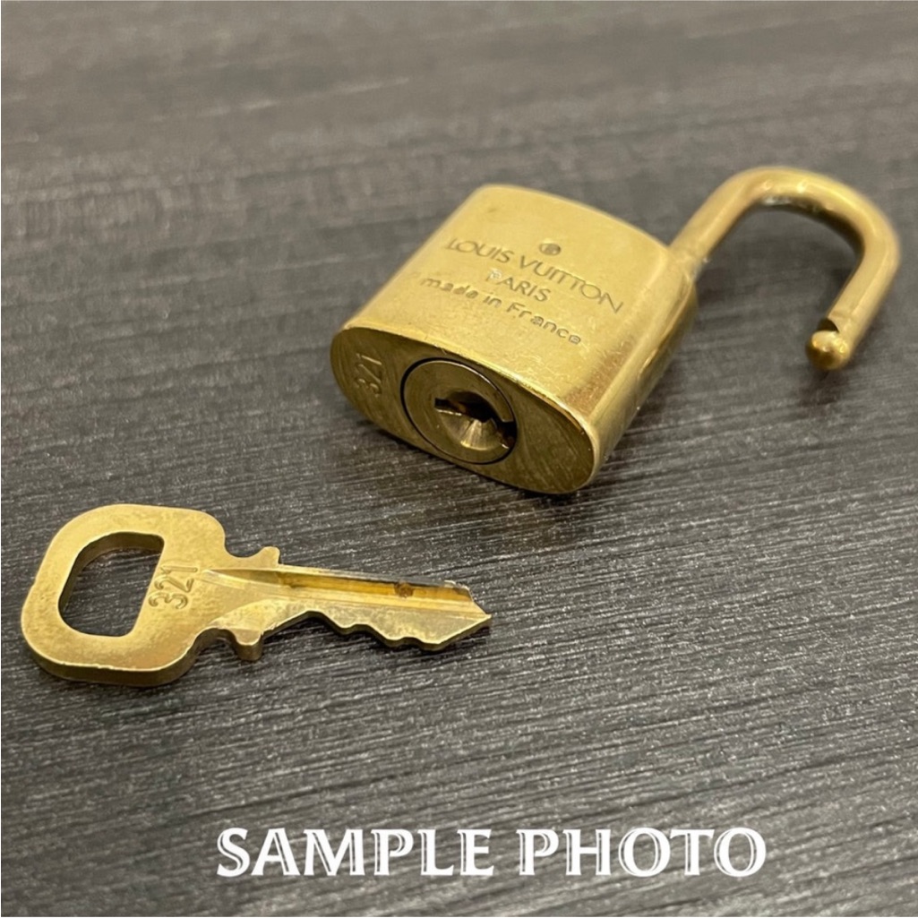 Louis Vuitton Gold Padlock And Key Set - Random Number
